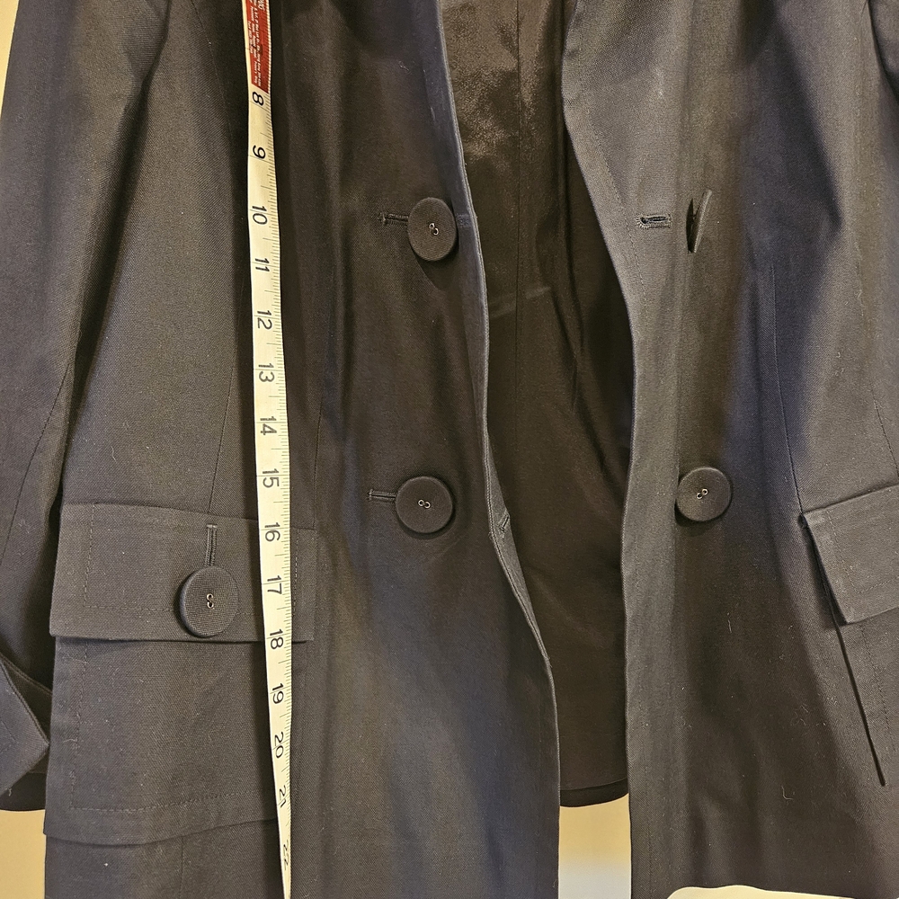 Halogen Double-Breasted Twill Jacket - image 9